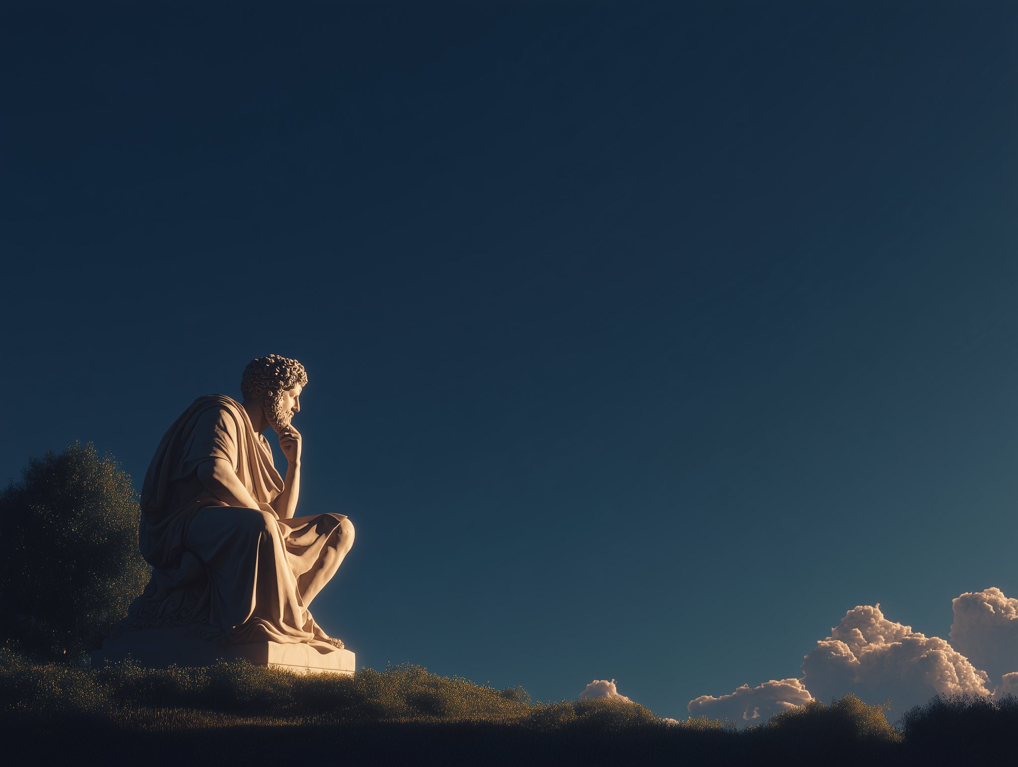 Thinking statue